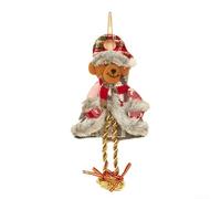 ZGHQHCDRH Decorazioni Festive, Stravaganti Ornamenti for Campane di Natale con Personaggi Unici, for celebrazioni Festive(Bear)