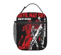 ZGHQHCDRH Devils May Cry Accessori Dante Insulated Lunch Tote Bag per Ufficio Scolastico Contenitore per Alimenti Frigorifero Portatile Termica Bento Box