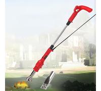 ZGHQHCDRH Diserbatore Bruciatore Termico Elettrico 2-in-1, Temperatura Max 650°C, 2000W Strumento Diserbo Giardino Professionale Portatile, 2 Ugelli per Prato Viali BBQ Tetto(Red)