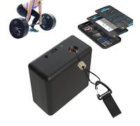 ZGHQHCDRH Dispositivo Allenamento per velocità, Smart Tracker per Sollevamento Pesi, Squat & Salto Verticale, Controllo App, Dati Tempo Reale, Suggerimenti Vocali, Autonomia 50h(Standard)