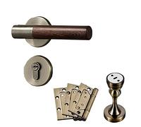 ZGHQHCDRH Elegante pomolo for porta in bronzo - Maniglia a trazione laterale non girevole for armadi e porte finestre - Serratura silenziosa for porta divisa(ModelD)