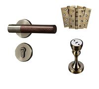 ZGHQHCDRH Elegante pomolo for porta in bronzo - Maniglia a trazione laterale non girevole for armadi e porte finestre - Serratura silenziosa for porta divisa(ModelC)