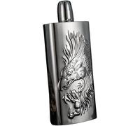 ZGHQHCDRH Fiaschetta per vino, Fiaschetta e imbuto da 12 once in acciaio inossidabile classico argento - Set regalo fiaschetta whisky pesca for vino caraffa in piatta for vodka