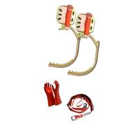 ZGHQHCDRH Fibbia Regolabile for Elettricista for Arrampicata sugli Alberi - Punte in Acciaio al Manganese Antiscivolo for lavori di pubblica utilità, Raccolta della Frutta(550 Model)