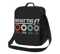 ZGHQHCDRH Fotografo Personalizzato Che Cosa Il F Lunch Bag Uomo Donna Caldo Cooler Insulated Lunch Box per Bambini Scuola