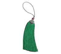 ZGHQHCDRH Frangia con Nappine, Tai Chi Kungfu Cinese No Statico Senza Filo Trafilatura Durevole Nappa Spada Liscia, 5 Pezzi(Green)