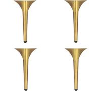 ZGHQHCDRH Gambe per mobili, 4 pezzi regolabili in altezza 1 cm, gambe di supporto ricambio in metallo, del divano in acciaio inossidabile, for tavolino da caffè, comodino(25cm/9.8in)