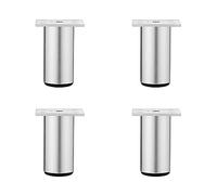 ZGHQHCDRH Gambe per mobili, Gambe for divano in lega di alluminio da 4 pezzi, gambe supporto for la sostituzione del rotondo for piedi for tavoli, sedie, scrivanie, armadietti(350mm/13.8in)