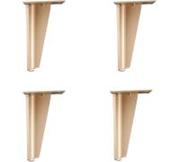 ZGHQHCDRH Gambe per mobili, Gambe for mobili da 4 pezzi, for divani in lega di alluminio, ricambio regolabili in metallo, for tavolini caffè, Mobili TV, Armadietti bagno(Onecolor,310mm/12in)