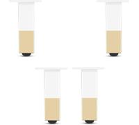 ZGHQHCDRH Gambe per mobili, Gambe for mobili da 4 pezzi, lega di alluminio regolabile, gambe ricambio for fai-da-te, for divano, tavolino caffè, TV(37cm(14.6in))