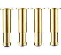 ZGHQHCDRH Gambe per mobili, Gambe for mobili in oro da 4 pezzi, piedini di supporto regolabili, for divano in metallo, gambe ricambio for fai te(300mm(11.8in))