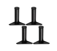ZGHQHCDRH Gambe per mobili, Piedini di supporto regolabili, piedini for mobili, gambe ricambio, for divano, rialzi for, scrivania e letto, neri, 4 pezzi(8cm)