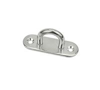 ZGHQHCDRH Ganci da soffitto in Acciaio Inossidabile, Confezione da 1 Piastra con Occhiello in Acciaio Inossidabile 304, Viti a Gancio a Forma di U, Tipi Multipli M5 M6 M8 M10 M12(Type D,M6)