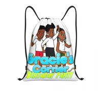 ZGHQHCDRH Gracies Family Corner Carino Phonic's Song Bag Zaino con Coulisse Sport Gym Sackpack Borsa per Corde per la Corsa