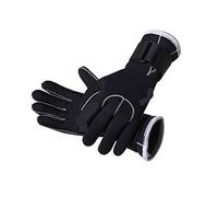 ZGHQHCDRH guanti da immersione, Guanti da nuoto e immersioni neri 3 mm, for tenere al caldo l'attrezzatura for lo snorkeling, antigraffio, for vela, kayak surf, for pagaia(Dark Grey,L(Length25.5cm))