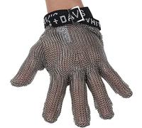 ZGHQHCDRH Guanti resistenti al taglio, Guanto antitaglio in acciaio inossidabile - Livello di protezione 9, guanto da lavoro sicurezza for il taglio della carne macellaio(1pcs/XL)