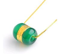 ZGHQHCDRH Hetian Jade Pendant Necklace/Inlaid Jade/Women's High Jewelry/Mother's Day, Birthday Gift