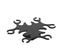 ZGHQHCDRH Il portabicchieri da vino rosso in 2 pezzi può essere ruotato senza praticare fori e la cantinetta è dotata di un ripiano for lo scarico dei calici capovolto.(Black)