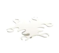 ZGHQHCDRH Il portabicchieri da vino rosso in 2 pezzi può essere ruotato senza praticare fori e la cantinetta è dotata di un ripiano for lo scarico dei calici capovolto.(White)