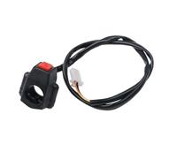 ZGHQHCDRH Interruptor de Motocicleta Pulsante di avviamento per Moto ATV, Interruttore di Arresto e spegnimento, Accessori per Moto, interruttori per Leve di Comando botón de Arranque Moto(Start Red)