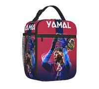 ZGHQHCDRH Lamine Y-Yamal Calcio Calcio Isolato Pranzo Bag Cooler Bag Riutilizzabile Contenitore per Il Pranzo A Tenuta Stagna Tote Lunch Box Bento Pouch