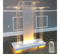 ZGHQHCDRH Leggio, 39,4”Lx15,7”L x45,7”H Podio con leggii Trasparenti for Ingresso di chiese, aule Scolastiche, Matrimoni