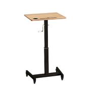 ZGHQHCDRH Leggio, Podi da Chiesa Portatili scrivania for Laptop Pulpito Leggio Pavimento Regolabile in Altezza Altoparlante Supporto for presentazioni in Aula(Brown with Card Slot,60x52cm)