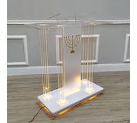 ZGHQHCDRH Leggio, Pulpiti for chiese, podio Acrilico a LED, Stand for Hostess, rotolante, pulpitos para Iglesias De Acrilico, for Aula
