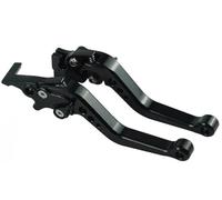 ZGHQHCDRH Leve freni per moto Adatto per la modifica della motocicletta, 1 paio di maniglie freno per moto in lega CNC(Black)
