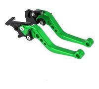 ZGHQHCDRH Leve freni per moto Adatto per la modifica della motocicletta, 1 paio di maniglie freno per moto in lega CNC(Green)