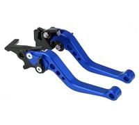 ZGHQHCDRH Leve freni per moto Adatto per la modifica della motocicletta, 1 paio di maniglie freno per moto in lega CNC(Blue)