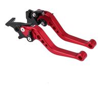 ZGHQHCDRH Leve freni per moto Adatto per la modifica della motocicletta, 1 paio di maniglie freno per moto in lega CNC(Red)