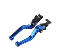 ZGHQHCDRH Leve freni per moto Leve freno e frizione universali in alluminio per motociclette da 125 cc - Maniglie di ricambio a doppio disco CNC (1 paio)(Blue)