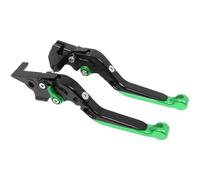 ZGHQHCDRH Leve freni per moto Leve freno frizione pieghevoli ed estensibili regolabili per moto, impugnature per manubrio adatte per Suzuki SV650 SV 650S 1999-2012(Green-2)