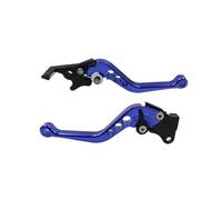 ZGHQHCDRH Leve freni per moto Maniglia del freno della motocicletta Modifica della motocicletta Maniglia della leva del freno a tamburo della frizione CNC Set manubrio regolabile(Blue)