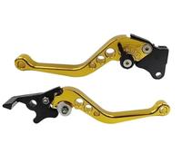 ZGHQHCDRH Leve freni per moto Maniglia del freno della motocicletta Modifica della motocicletta Maniglia della leva del freno a tamburo della frizione CNC Set manubrio regolabile(Gold)