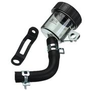 ZGHQHCDRH Leve freni per moto Serbatoio del liquido dei freni per moto, cilindro principale posteriore, tazza dell'olio con supporto per tubo, adatto per Honda, Suzuki
