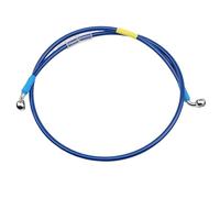 ZGHQHCDRH Leve freni per moto Tubo Flessibile Freno Anteriore Posteriore Intrecciato In Acciaio 1/8" Per Frizione Moto, Tubo Olio Idraulico, Linea 28, 90 Gradi, M10, ATV, Pit Bike(2200mm)