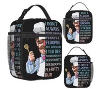 ZGHQHCDRH Lo Chef Svedese I Dont Always Herdy dur mur Borsa Termica per Il Pranzo per Le Donne scatole per Alimenti per la conservazione del Picnic Tote Termica per Il Pranzo