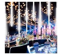 ZGHQHCDRH Luci a filo, Luci a corda Luci festive a LED Luci lucciola calde for la camera da letto, il dormitorio, la parete, il matrimonio(White)