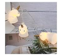 ZGHQHCDRH Luci a filo, Stringa di luci for decorazioni for la camera dei bambini, luce alimentata a batteria, lucine a forma di animale carino a LED bianco caldo(6.5ft(20led))