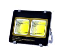 ZGHQHCDRH Luci solari, Luce di inondazione a LED Luci Sicurezza Super Luminose for Esterni Illuminazione Spot 150-1000㎡, Lampada da Lavoro a 6000K IP67 for Cortile Stadio Prato fienile, Nero(100W)