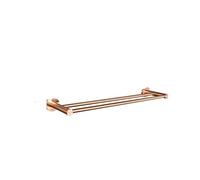 ZGHQHCDRH Maniglie Set da Parete per Bagno - Porta Carta igienica, portasciugamani, Dispenser di Sapone, Gancio per Accappatoio Maniglione da Bagno(Double Towel Bar)
