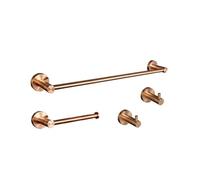 ZGHQHCDRH Maniglie Set da Parete per Bagno - Porta Carta igienica, portasciugamani, Dispenser di Sapone, Gancio per Accappatoio Maniglione da Bagno(4 Piece Set A)