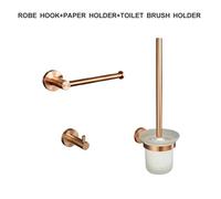 ZGHQHCDRH Maniglie Set da Parete per Bagno - Porta Carta igienica, portasciugamani, Dispenser di Sapone, Gancio per Accappatoio Maniglione da Bagno(3 Piece Set B)