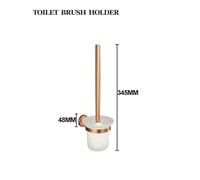 ZGHQHCDRH Maniglie Set da Parete per Bagno - Porta Carta igienica, portasciugamani, Dispenser di Sapone, Gancio per Accappatoio Maniglione da Bagno(Toilet Brush Holder)