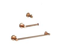 ZGHQHCDRH Maniglie Set da Parete per Bagno - Porta Carta igienica, portasciugamani, Dispenser di Sapone, Gancio per Accappatoio Maniglione da Bagno(3 Piece Set A)