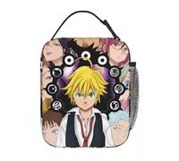 ZGHQHCDRH Meliodas Anime I Sette Peccati Capitali Sacchetti Isolati per Il Pranzo Contenitore Grande Borsa Termica Lunch Box Tote Scuola Picnic
