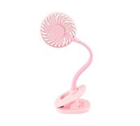 ZGHQHCDRH mini ventaglio manuale, Ventilatore elettrico for aromaterapia con clip regolabile con braccio flessibile ricaricabile USB, piccolo ventilatore elettrico for viaggi all'aperto(Pink)