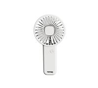 ZGHQHCDRH mini ventaglio manuale, Ventilatori portatili mini ventilatore ricaricabili USB portatili con base Ventilatore portatile estivo for esterni con supporto for telefono(White)